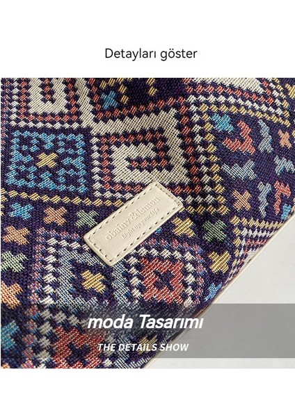 Niş Örgü Çanta Çok Yönlü Omuz Koltuk Altı Çantası (Yurt Dışından)