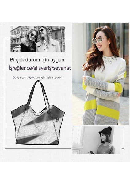 Yeni Tuval Basit Alışveriş Çantası Omuz Çantası (Yurt Dışından)