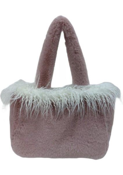 Peluş Tote Büyük Kapasiteli Omuz Çantası (Yurt Dışından)