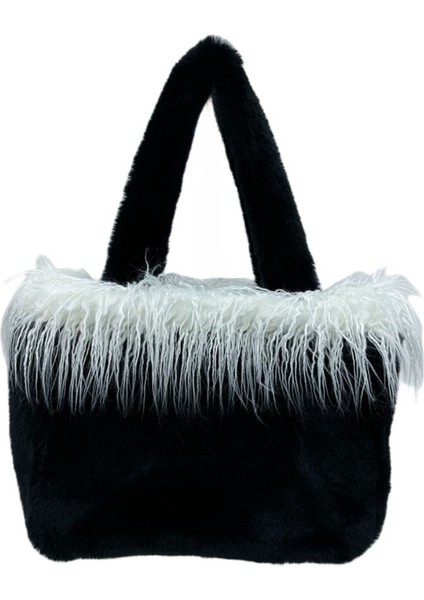 Peluş Tote Büyük Kapasiteli Omuz Çantası (Yurt Dışından)