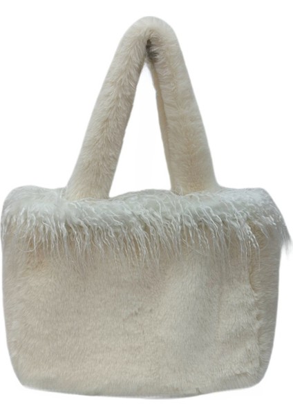 Peluş Tote Büyük Kapasiteli Omuz Çantası (Yurt Dışından)