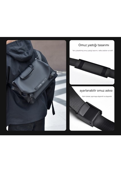 Büyük Kapasiteli Crossbody Askılı Çanta Rahat Omuz Çantası (Yurt Dışından)