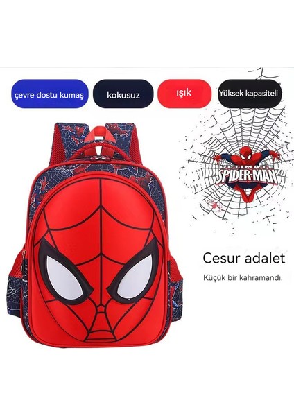 Çocuklar Için Yeni Spider-Man Havalı ve Hafif Okul Çantası (Yurt Dışından)