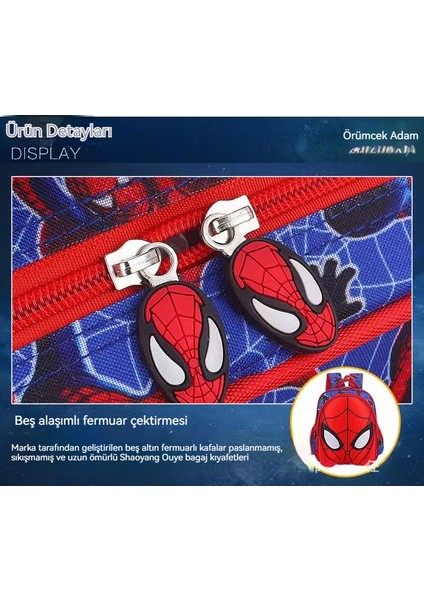 Çocuklar Için Yeni Spider-Man Havalı ve Hafif Okul Çantası (Yurt Dışından)