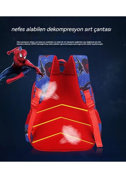 Çocuklar Için Yeni Spider-Man Havalı ve Hafif Okul Çantası (Yurt Dışından)