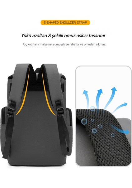Modaya Uygun ve Modaya Uygun Çok Işlevli, Büyük Kapasiteli Sırt Çantası (Yurt Dışından)