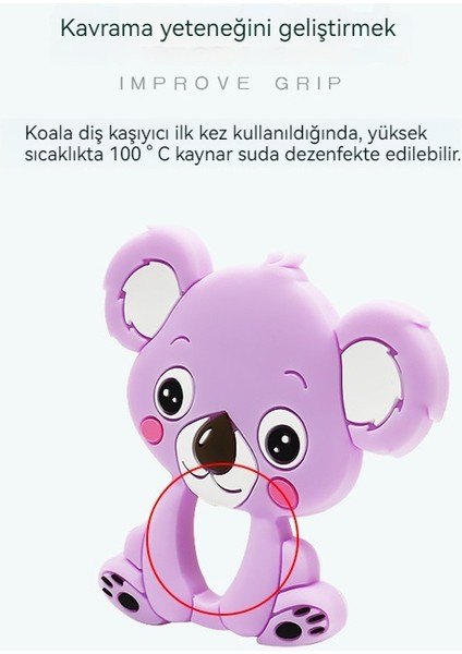 Koala Diş Kaşıyıcı Oyuncak Bebek Mazı Çubukları (Yurt Dışından)