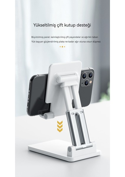 Cep Telefonu Standı Çok Fonksiyonlu Tembel Stand Ofis Masaüstü Tablet Çift Kutuplu (Yurt Dışından) indirimleri