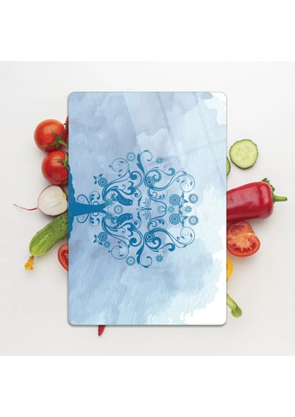 Cam Kesme Tahtası Hayat Ağacı Desenli 30X40 cm indirimleri