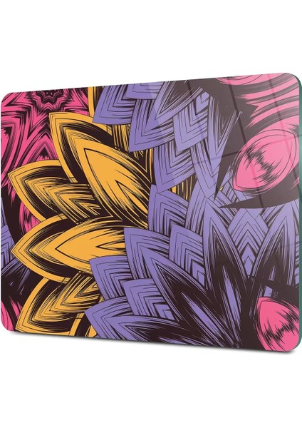 Cam Kesme Tahtası Mor Pembe Çiçek Desenli 20X30 cm fiyatları