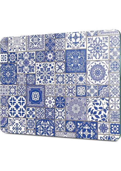 Cam Kesme Tahtası Mavi Çini Desenli 20X30 cm fiyatları