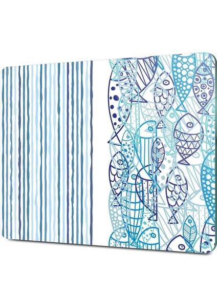 Cam Kesme Tahtası Marine Fish Waves 30X40 cm fiyatları