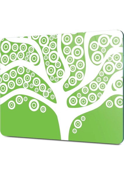Cam Kesme Tahtası Retro Yeşil Ağaç Desenli 20X30 cm fiyatları