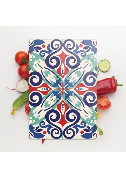 Cam Kesme Tahtası Motif Çini Desenli 20X30 cm indirimleri