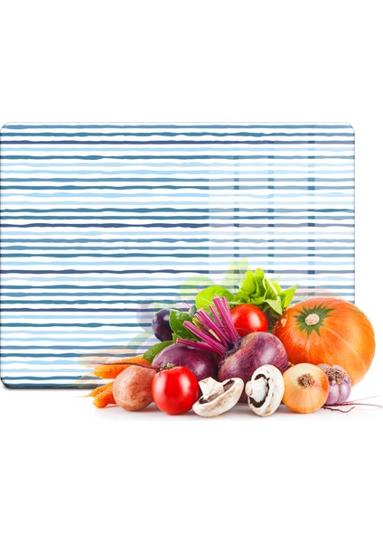 Cam Kesme Tahtası Marine Wave Lines 20X30 cm