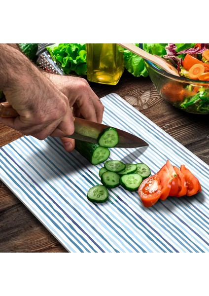 Cam Kesme Tahtası Marine Wave Lines 20X30 cm fırsatları