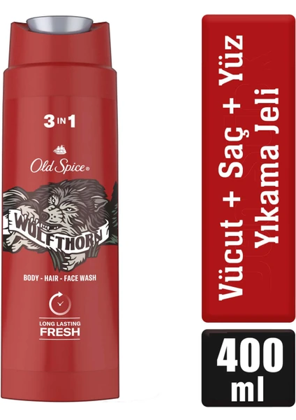 Old Spice Wolfthorn Duş Jeli & Şampuan 400 ml