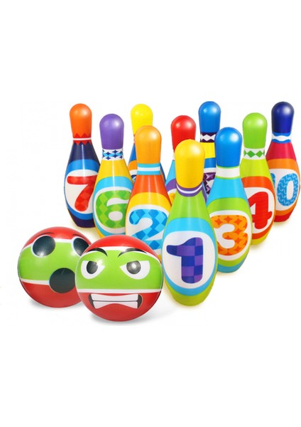 Çocuklar Için Bowling Oyun Seti, Hafif, Iç Mekan ve Arka Bahçeye Uygun - Çocuklar Için Eğlenceli Öğrenme Oyuncakları - Erkek, Kız, 3 Yaş ve Üzeri Çocuklar Için En Iyisi (Yurt Dışından)
