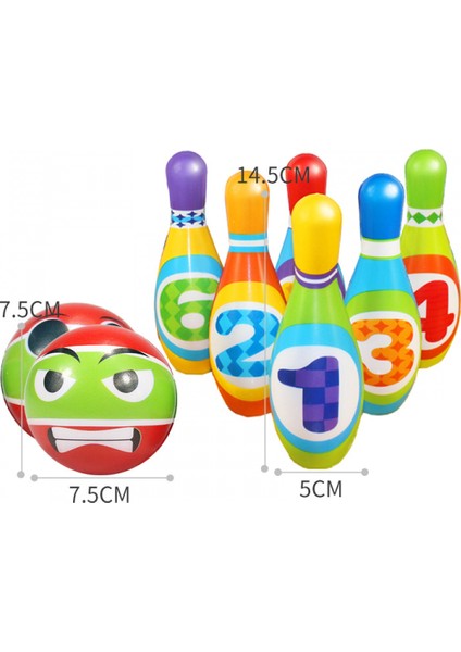 Çocuklar Için Bowling Oyun Seti, Hafif, Iç Mekan ve Arka Bahçeye Uygun - Çocuklar Için Eğlenceli Öğrenme Oyuncakları - Erkek, Kız, 3 Yaş ve Üzeri Çocuklar Için En Iyisi (Yurt Dışından)