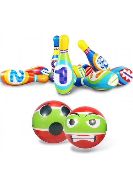 Çocuklar Için Bowling Oyun Seti, Hafif, Iç Mekan ve Arka Bahçeye Uygun - Çocuklar Için Eğlenceli Öğrenme Oyuncakları - Erkek, Kız, 3 Yaş ve Üzeri Çocuklar Için En Iyisi (Yurt Dışından)