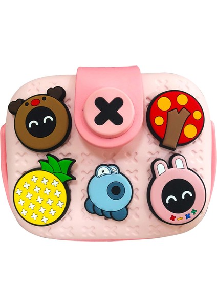Çocuklar Için Crossbody Çanta Moda Çanta Saplı, Tokalı Rahat Omuz Çantası Mini Kamera Çantası Pembe Cadılar Bayramı Şeker Çantası, Pembe (Yurt Dışından)