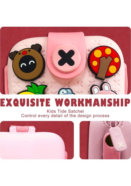 Çocuklar Için Crossbody Çanta Moda Çanta Saplı, Tokalı Rahat Omuz Çantası Mini Kamera Çantası Pembe Cadılar Bayramı Şeker Çantası, Pembe (Yurt Dışından) fırsatları