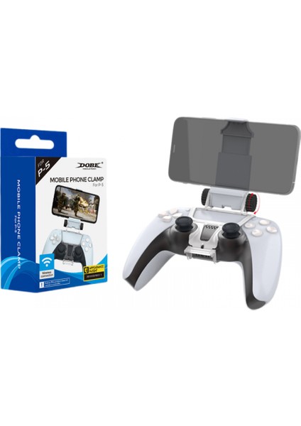 Ps5 Denetleyici Telefon Montaj Klipsi, Mobil Oyun Klipsi Playstation 5 Dualsense Denetleyici Uzaktan Oynama Için Cep Telefonu Standı Tutucu Değiştirme (Yurt Dışından)