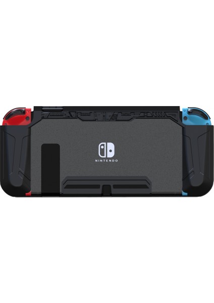 Switch Oled'e Uygun Koruyucu Kılıf, Entegre Ince Switch OLED Siyah Şeffaf Kılıf, Takılabilir Taban (Yurt Dışından)