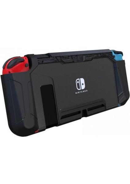 Switch Oled'e Uygun Koruyucu Kılıf, Entegre Ince Switch OLED Siyah Şeffaf Kılıf, Takılabilir Taban (Yurt Dışından)