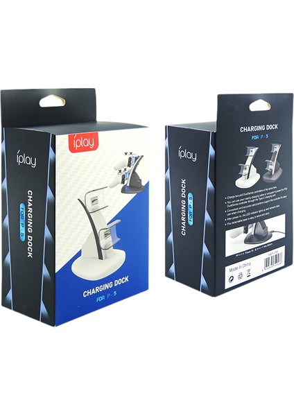 Oyun Denetleyicisi Kolu Çifte Şarj Aleti Dock Ps5 Kablosuz Şarj Güç Beşiği Masaüstü Standı Istasyonu Siyah (Yurt Dışından)
