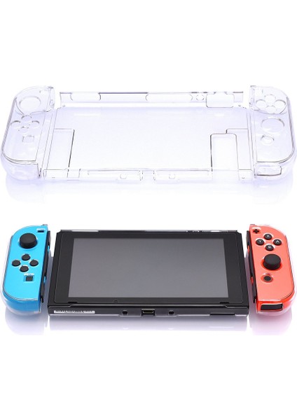 Nintendo Switch Için Sabit Şeffaf Telefon Kılıfı, Nintendo Switch ve Joy Con Kontrol Cihazları Için Şeffaf Koruyucu Kapak, Crystal Clear (Yurt Dışından)