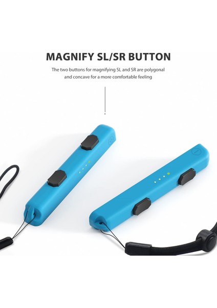 Switch Joycon ile Uyumlu, Switch'in Yerine Geçen 2 Parçalı Joycon Kayışı, Ayarlanabilir Sızdırmazlık Mavisi ile (Yurt Dışından)