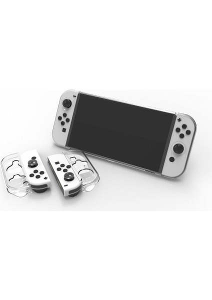 Yeni Switch OLED Koruyucu Kılıf, Bölünmüş Pc Kristal Kılıfı, Ns Yeni Makine Koruyucu Kılıfı, Ns Için Kablosuz Kumanda Koruyucu Kılıf Tutucu (Yurt Dışından)