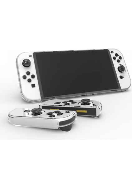 Yeni Switch OLED Koruyucu Kılıf, Bölünmüş Pc Kristal Kılıfı, Ns Yeni Makine Koruyucu Kılıfı, Ns Için Kablosuz Kumanda Koruyucu Kılıf Tutucu (Yurt Dışından)