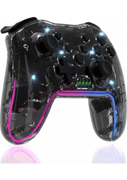 Anahtar Denetleyicisi, Anahtar Anahtarı Lite Anahtarı OLED Için Switch Pro Denetleyicisi, Joystick'li Rgb Tonlu Işık Anahtarı Denetleyicisi Pro (Yurt Dışından)