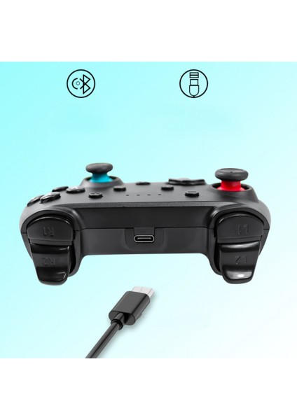 Kablosuz Bluetooth Gamepad Pro Denetleyici Joystick Ns Anahtar Kolu Nintendo Pc Için Mavi Kırmızı Kırmızı Mavi (Yurt Dışından)