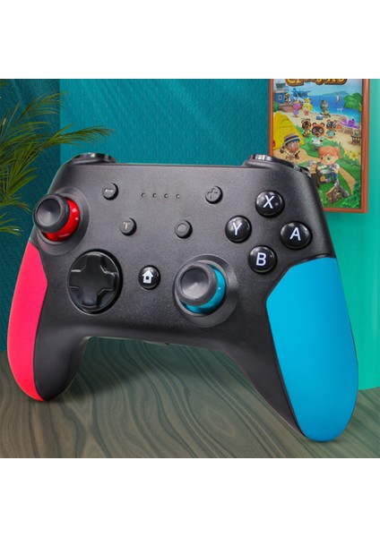 Kablosuz Bluetooth Gamepad Pro Denetleyici Joystick Ns Anahtar Kolu Nintendo Pc Için Mavi Kırmızı Kırmızı Mavi (Yurt Dışından)