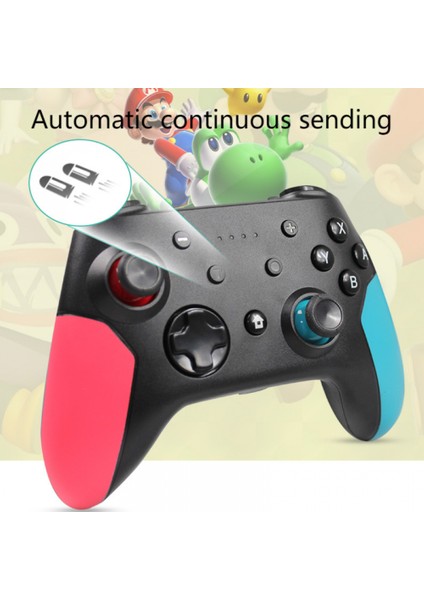 Kablosuz Bluetooth Gamepad Pro Denetleyici Joystick Ns Anahtar Kolu Nintendo Pc Için Mavi Kırmızı Kırmızı Mavi (Yurt Dışından)