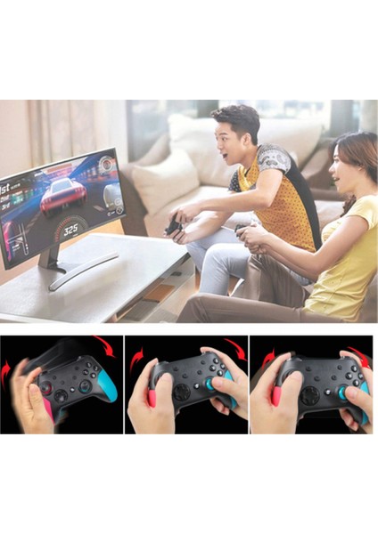 Kablosuz Bluetooth Gamepad Pro Denetleyici Joystick Ns Anahtar Kolu Nintendo Pc Için Mavi Kırmızı Kırmızı Mavi (Yurt Dışından)