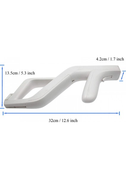 Nintendo Wii Uzaktan Kumanda Oyun Aksesuarları Için 1 Adet Çıkarılabilir Zapper Tabancası (Yurt Dışından)