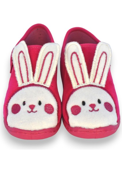 Tavşan Nakışlı Fuşya Kız Çocuk Fermuarlı PANDUF-F-742 fiyatları