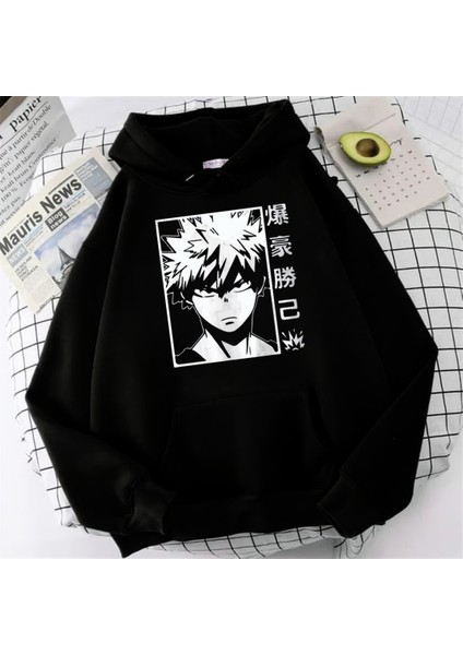 Anime My Hero Academia Katsuki Bakugo Oversize Hoodie fiyatları
