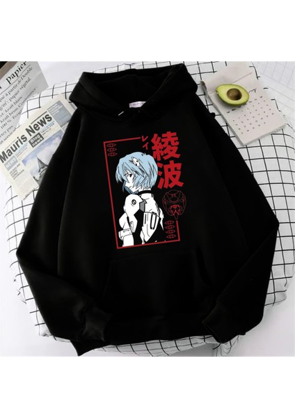 Anime Neon Genesis Evangelionoversize Hoodie modelleri