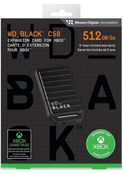 Black C50 Xbox Için Depolama Genişletme Kartı 512GB - WDBMPH5120ANC-WCSN modelleri