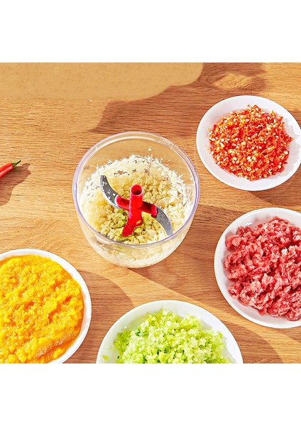 Ipli El Rondosu 5 Çelik Bıçaklı Büyük Boy Sebze Meyve Et Soğan Doğrayıcı Blender Rende Pembe modelleri