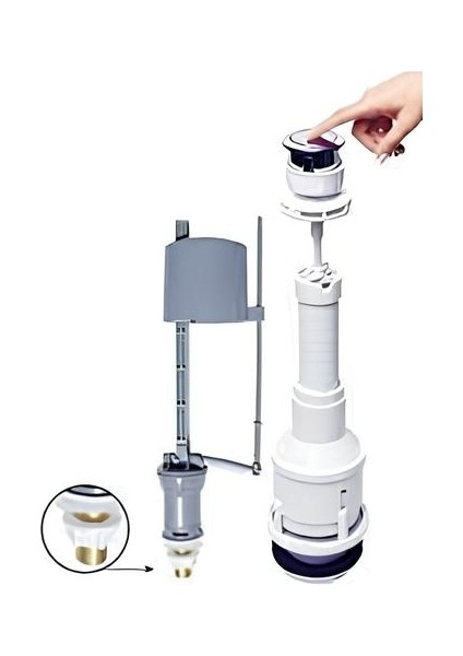 Rezervuar Basmalı Iç Takım Klozet Sifon Iç Takımı