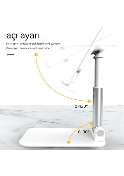 Masaüstü Cep Telefonu Tutucusu Katlanabilir Tembel Tablet Canlı Yayın Cep Telefonu Tutucusu (Yurt Dışından) modelleri