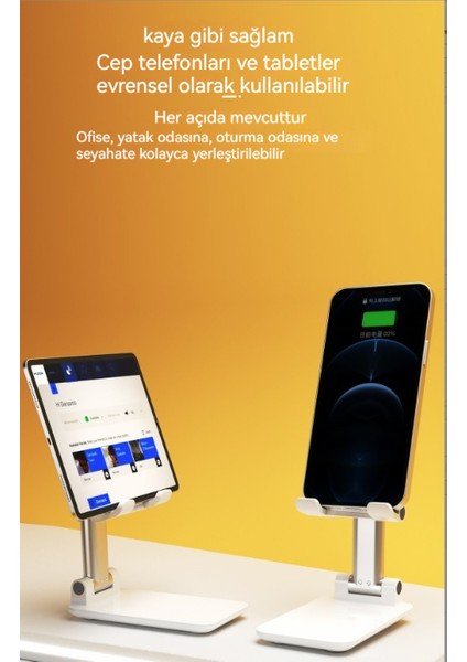 Masaüstü Cep Telefonu Tutucusu Katlanabilir Tembel Tablet Canlı Yayın Cep Telefonu Tutucusu (Yurt Dışından) indirimleri