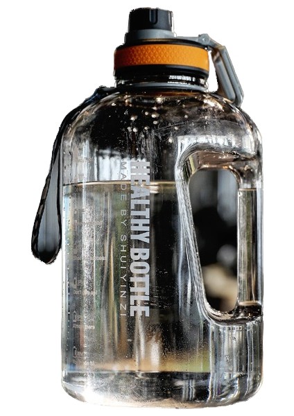 2200ML Sızdırmaz Su Şişesi Siyah (Yurt Dışından)