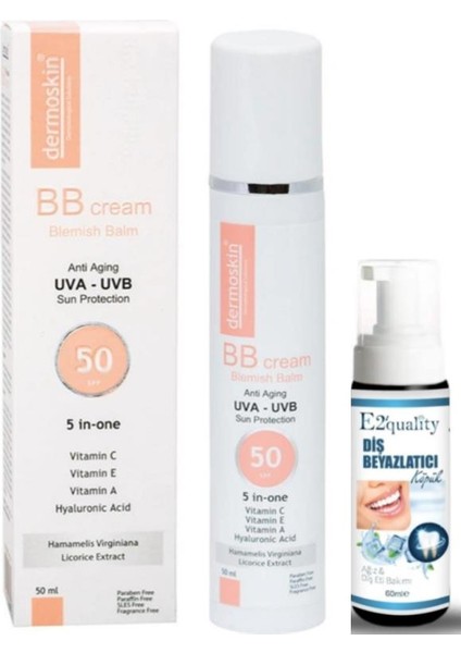 SPF50 Bb Cream 50 ml - Diş Beyazlatıcı Köpük Hediye